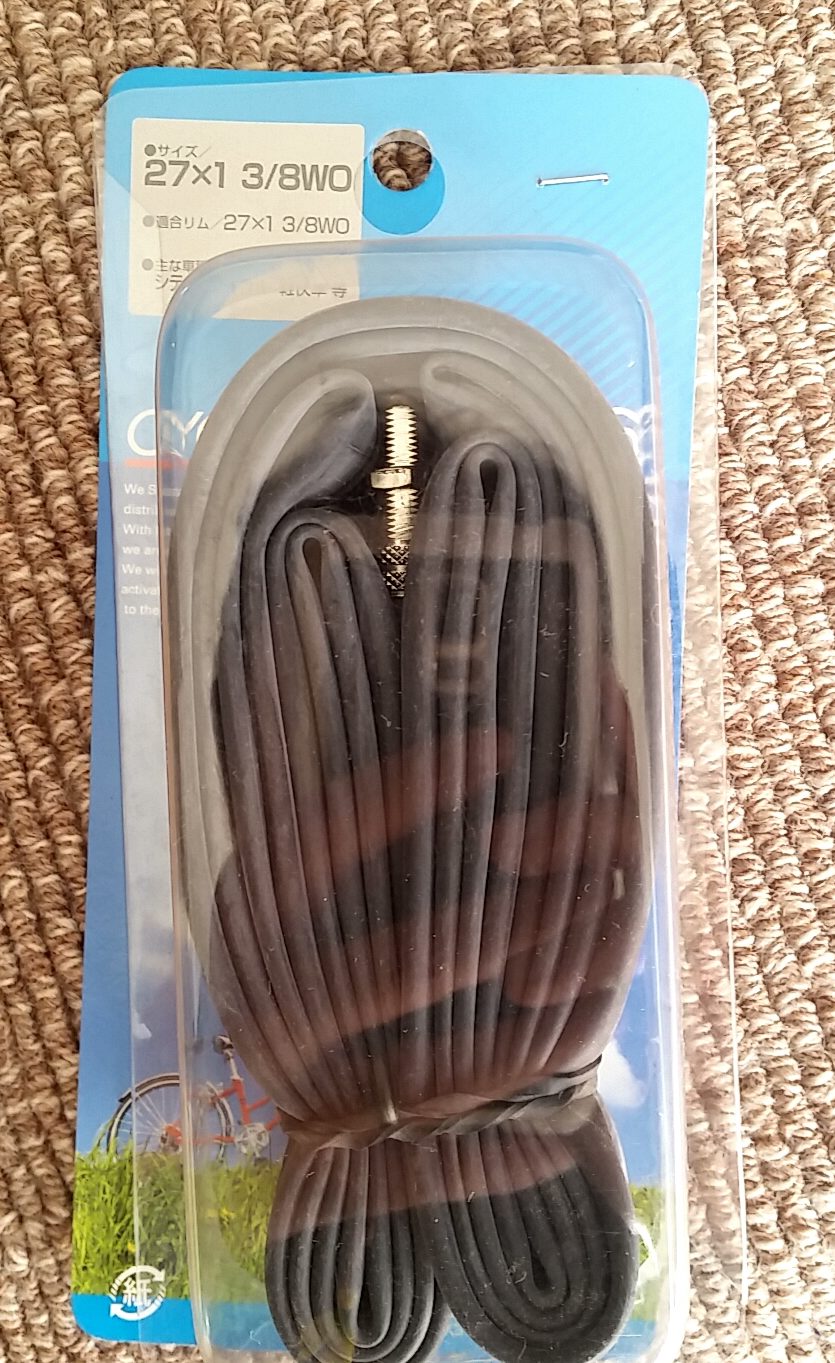 自転車の後輪のチューブ交換に挑戦しました！